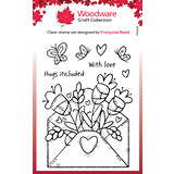 Woodware Flower Envelope Clear Stamps (FRS929) (OUTLET)