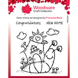 Woodware Happy House Snail Clear Stamps (FRS094) (OUTLET)