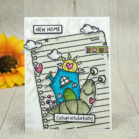 Woodware Happy House Snail Clear Stamps (FRS094) (OUTLET) Woodware Happy House Snail Clear Stamps (FRS094) (OUTLET)