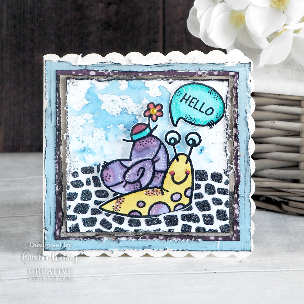 Woodware Happy Snail Clear Stamps (FRM038) (OUTLET) Woodware Happy Snail Clear Stamps (FRM038) (OUTLET)