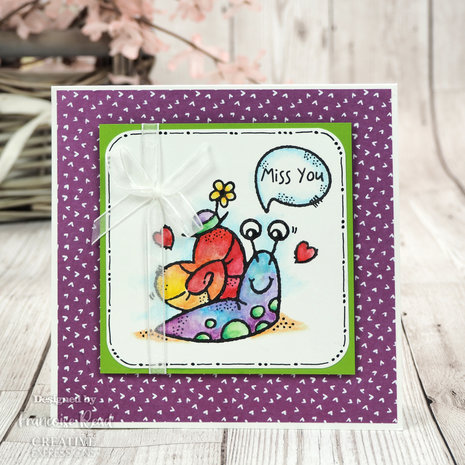 Woodware Happy Snail Clear Stamps (FRM038) (OUTLET) Woodware Happy Snail Clear Stamps (FRM038) (OUTLET)