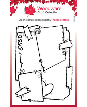 Woodware Layered Scraps Clear Stamps (FRS932) (OUTLET) Woodware Layered Scraps Clear Stamps (FRS932) (OUTLET)
