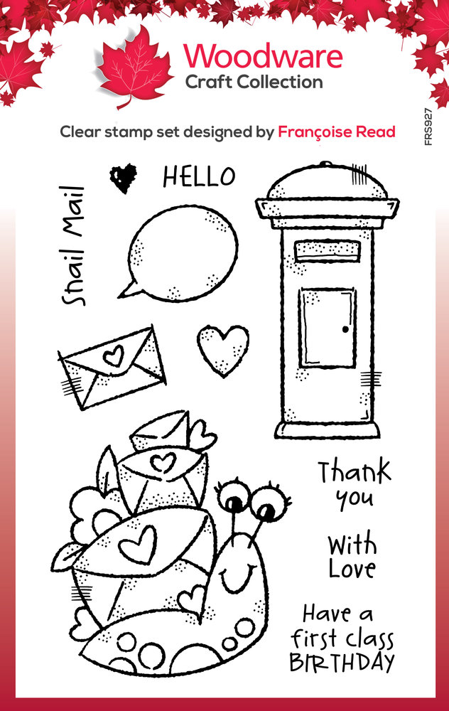 Woodware Snail Mail Clear Stamps (FRS927) (OUTLET) Woodware Snail Mail Clear Stamps (FRS927) (OUTLET)