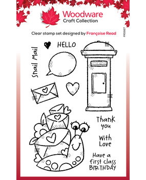 Woodware Snail Mail Clear Stamps (FRS927) (OUTLET) Woodware Snail Mail Clear Stamps (FRS927) (OUTLET)