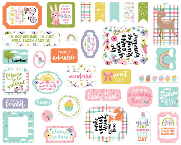 Echo Park All About A Girl Ephemera (AAG282024) (OUTLET)