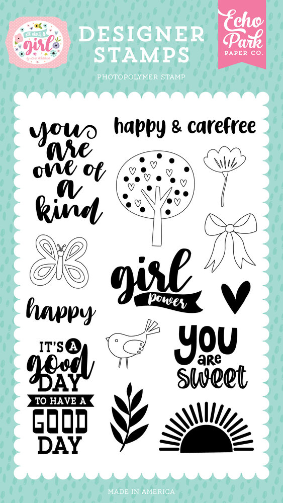 Echo Park Girl Power Clear Stamps (AAG282045) (OUTLET)
