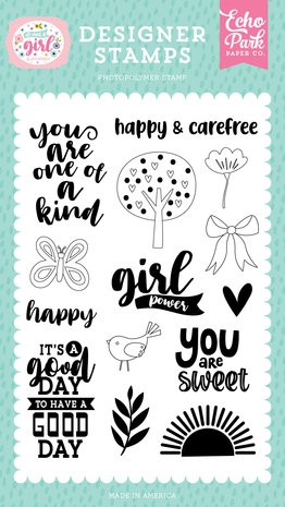 Echo Park Girl Power Clear Stamps (AAG282045) (OUTLET)
