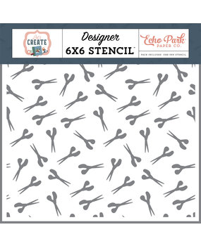 Echo Park Stash Of Scissors Stencil (LC283034) (OUTLET)