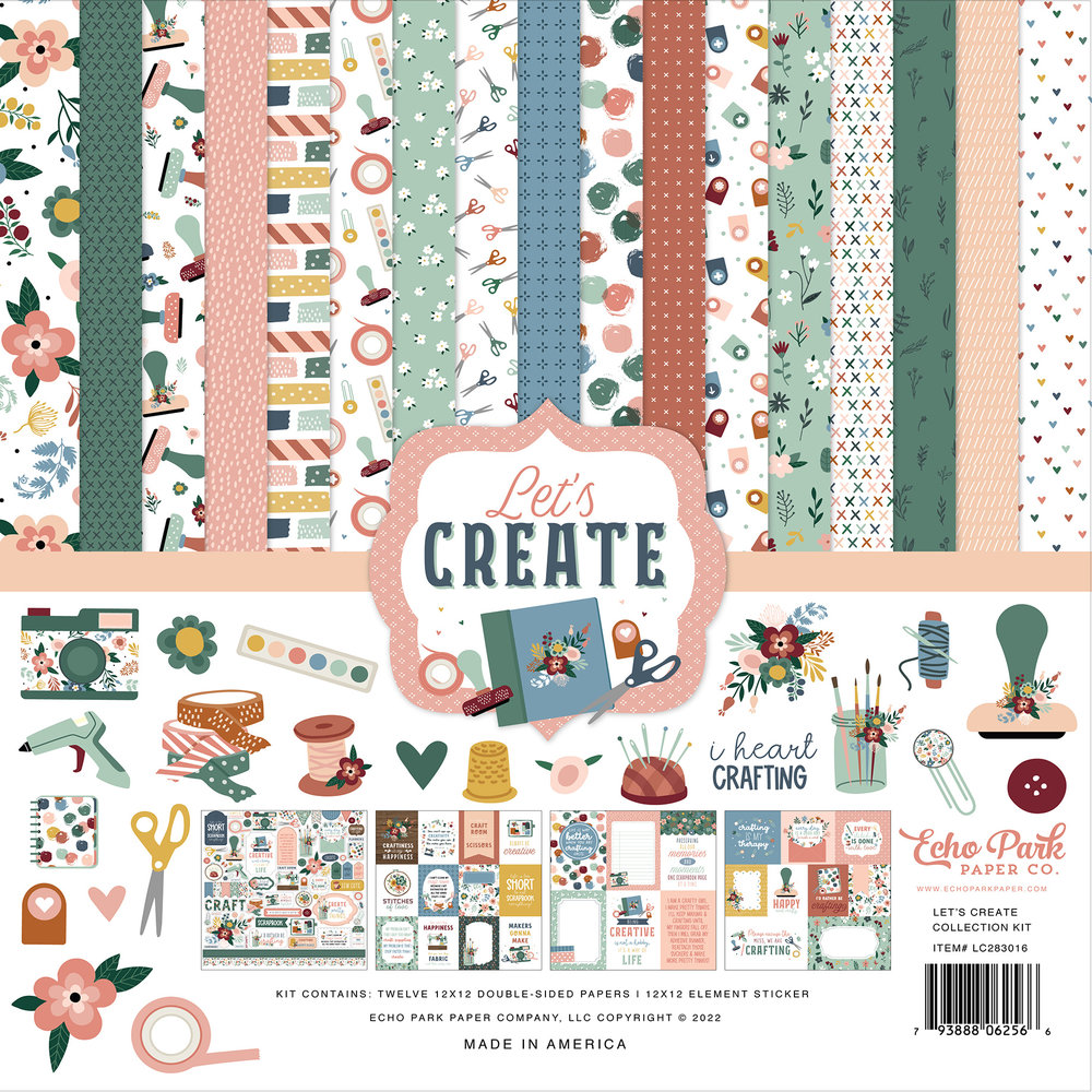 Echo Park Let's Create 12x12 Inch Collection Kit (LC283016) (DISCONTINUED) Echo Park Let's Create 12x12 Inch Collection Kit (LC283016) (DISCONTINUED)