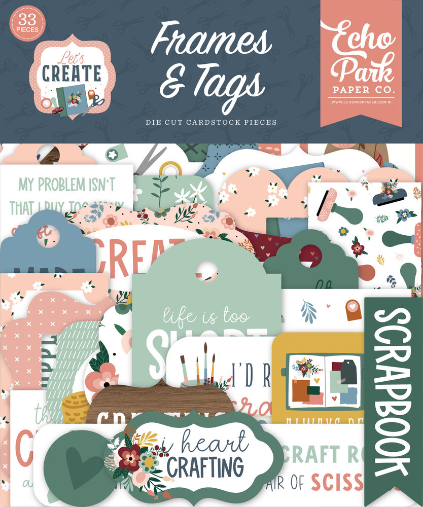 Echo Park Let's Create Frames & Tags (LC283025) (DISCONTINUED) Echo Park Let's Create Frames & Tags (LC283025) (DISCONTINUED)
