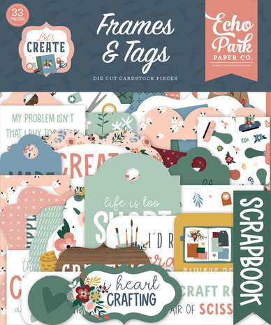 Echo Park Let's Create Frames & Tags (LC283025) (DISCONTINUED) Echo Park Let's Create Frames & Tags (LC283025) (DISCONTINUED)