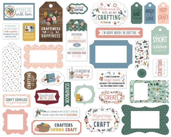 Echo Park Let's Create Frames & Tags (LC283025) (DISCONTINUED) Echo Park Let's Create Frames & Tags (LC283025) (DISCONTINUED)