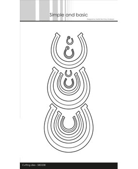 Simple and Basic Horseshoe Cutting Dies (SBD238) (OUTLET)