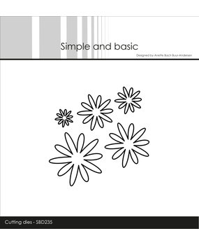 Simple and Basic Fantasy Flower #1 Cutting Dies (SBD235) (DISCONTINUED)