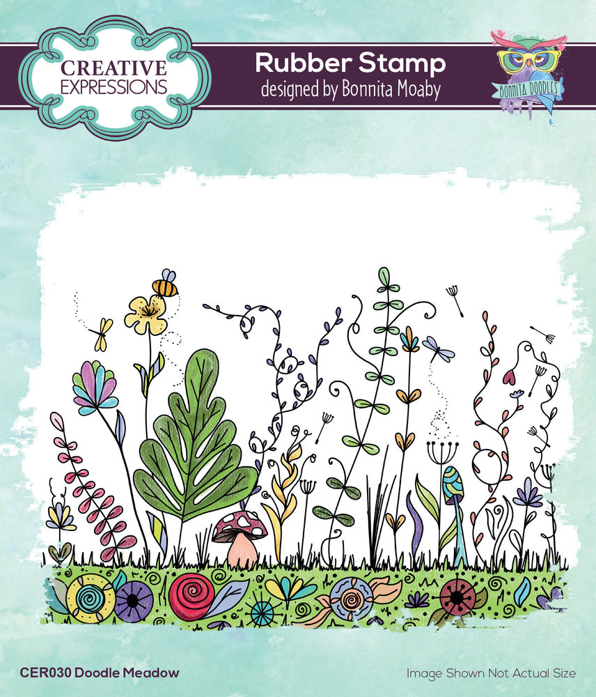 Creative Expressions Bonnita Moaby Rubber Stamp A6 Doodle Meadow (CER030) (OUTLET) Creative Expressions Bonnita Moaby Rubber Stamp A6 Doodle Meadow (CER030) (OUTLET)