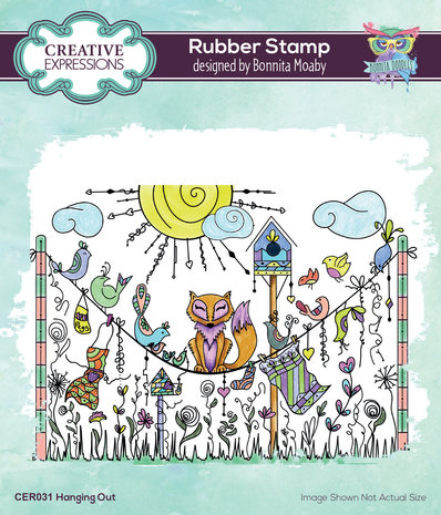 Creative Expressions Bonnita Moaby Rubber Stamp A6 Hanging Out (CER031) (OUTLET)