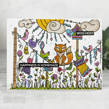 Creative Expressions Bonnita Moaby Rubber Stamp A6 Hanging Out (CER031) (OUTLET)