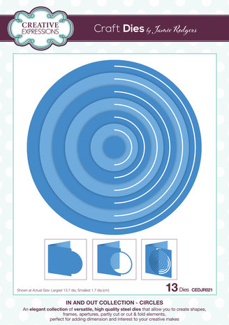 Creative Expressions Jamie Rodgers Craft Die In and Out Collection Circles (CEDJR021) (OUTLET) Creative Expressions Jamie Rodgers Craft Die In and Out Collection Circles (CEDJR021) (OUTLET)
