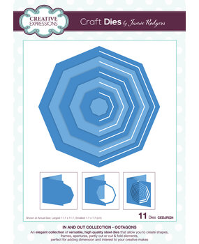 Creative Expressions Jamie Rodgers Craft Die In and Out Collection Octagons (CEDJR024) (OUTLET)