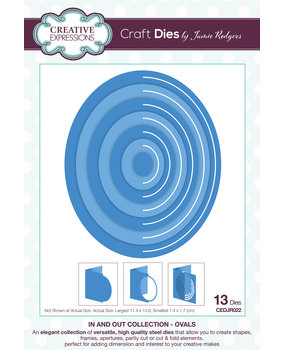 Creative Expressions Jamie Rodgers Craft Die In and Out Collection Ovals (CEDJR022) (OUTLET)