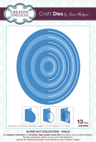 Creative Expressions Jamie Rodgers Craft Die In and Out Collection Ovals (CEDJR022) (OUTLET) Creative Expressions Jamie Rodgers Craft Die In and Out Collection Ovals (CEDJR022) (OUTLET)