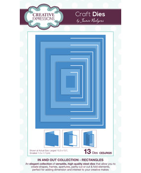 Creative Expressions Jamie Rodgers Craft Die In and Out Collection Rectangles (CEDJR020) (OUTLET)