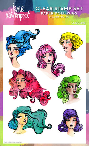 Creative Expressions Jane Davenport Clear Stamp Paper Doll Wigs (CEJDCS008) (OUTLET) Creative Expressions Jane Davenport Clear Stamp Paper Doll Wigs (CEJDCS008) (OUTLET)
