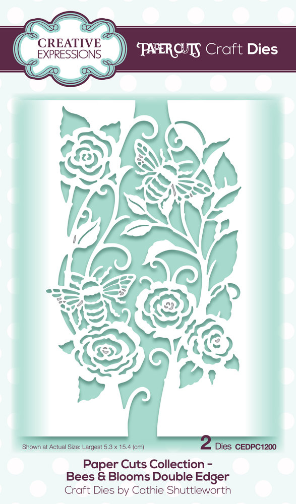 Creative Expressions Paper Cuts Bees & Blooms Double Edger (CEDPC1200) (OUTLET)