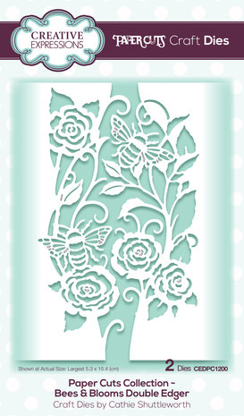 Creative Expressions Paper Cuts Bees & Blooms Double Edger (CEDPC1200) (OUTLET)