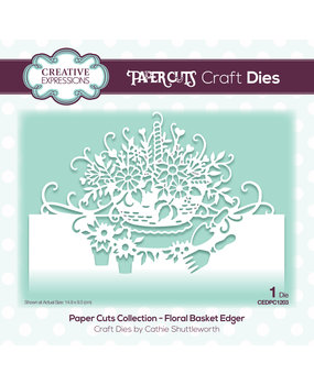 Creative Expressions Paper Cuts Floral Basket Edger (CEDPC1203) (OUTLET)