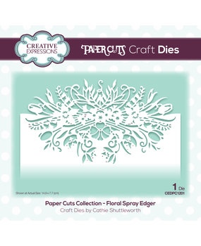 Creative Expressions Paper Cuts Floral Spray Edger (CEDPC1201) (OUTLET)
