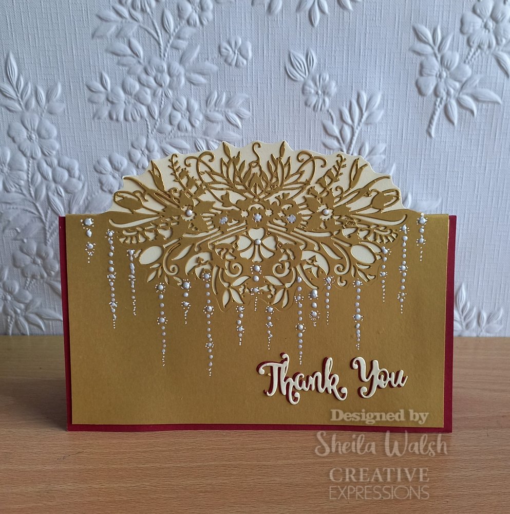Creative Expressions Paper Cuts Floral Spray Edger (CEDPC1201) (OUTLET)