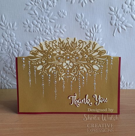 Creative Expressions Paper Cuts Floral Spray Edger (CEDPC1201) (OUTLET)