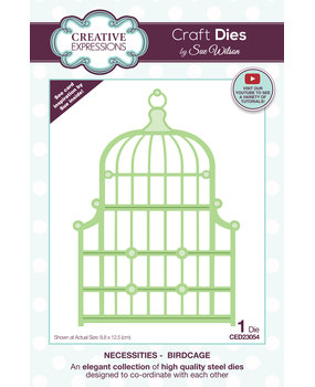 Creative Expressions Sue Wilson Craft Die Necessities Birdcage (CED23054) (OUTLET)