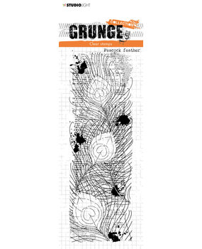Studio Light Peacock Feather Grunge Stamps (SL-GR-STAMP225) (OUTLET) Studio Light Peacock Feather Grunge Stamps (SL-GR-STAMP225) (OUTLET)