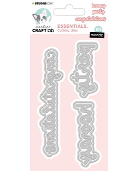 Creative Craftlab Essentials Cutting Dies Wordz EN Congratulations (CCL-ES-CD268) (OUTLET)