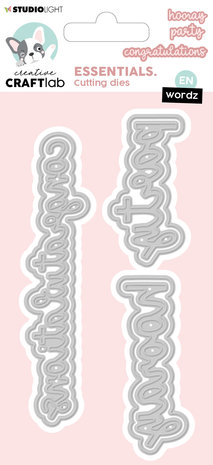 Creative Craftlab Essentials Cutting Dies Wordz EN Congratulations (CCL-ES-CD268) (OUTLET) Creative Craftlab Essentials Cutting Dies Wordz EN Congratulations (CCL-ES-CD268) (OUTLET)
