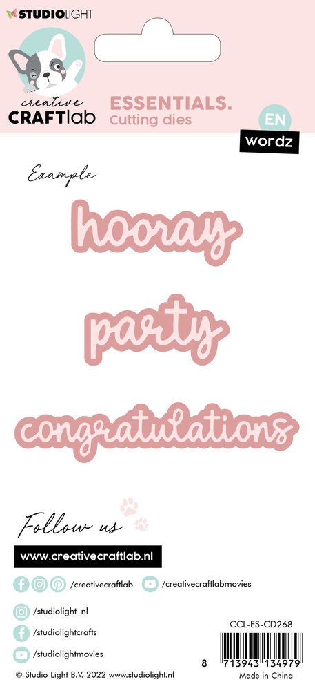 Creative Craftlab Essentials Cutting Dies Wordz EN Congratulations (CCL-ES-CD268) (OUTLET) Creative Craftlab Essentials Cutting Dies Wordz EN Congratulations (CCL-ES-CD268) (OUTLET)