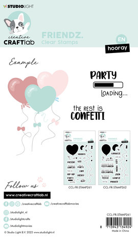 Creative Craftlab Friendz Clear Stamp Festive Texts Hooray EN (CCL-FR-STAMP261) (OUTLET) Creative Craftlab Friendz Clear Stamp Festive Texts Hooray EN (CCL-FR-STAMP261) (OUTLET)