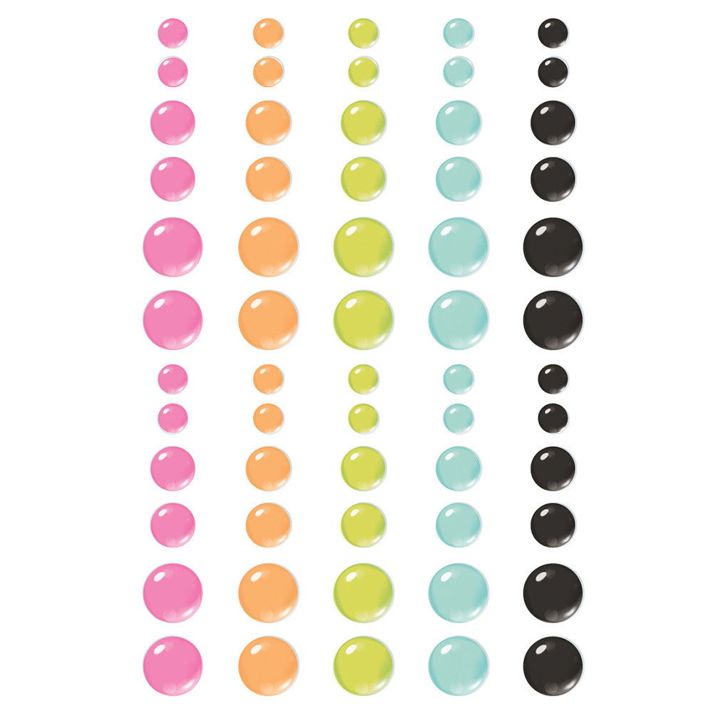 Simple Stories Let's Get Crafty Enamel Dots (17224) (OUTLET)