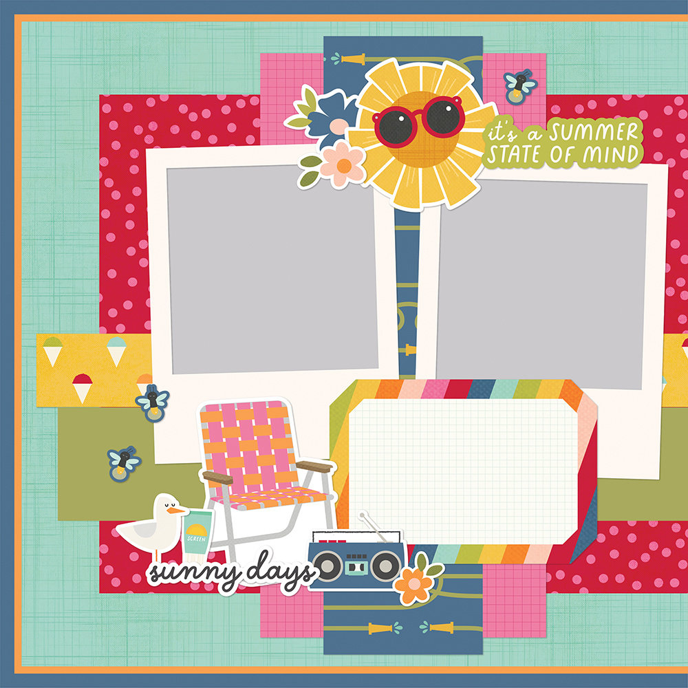 Simple Stories Summer Lovin' Simple Pages Page Kit (17328) (DISCONTINUED)