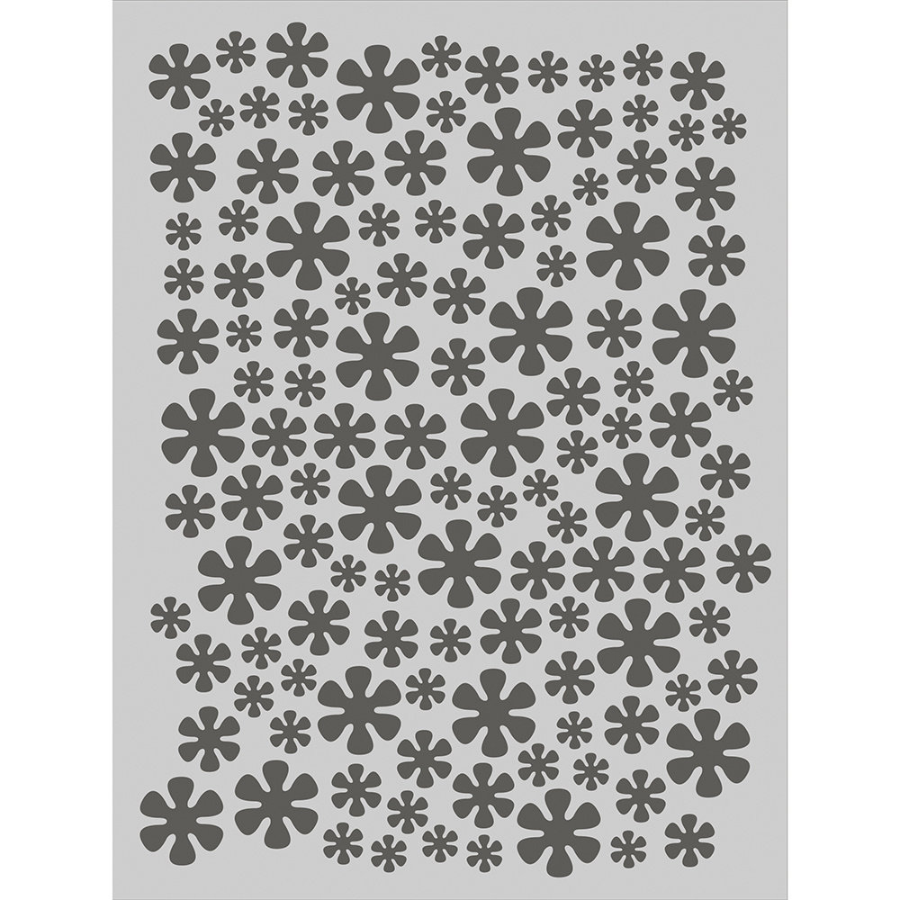 Simple Stories Summer Lovin' 6x8 Inch Stencil Retro Daisy (17326) (DISCONTINUED)
