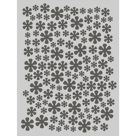 Simple Stories Summer Lovin' 6x8 Inch Stencil Retro Daisy (17326) (DISCONTINUED)