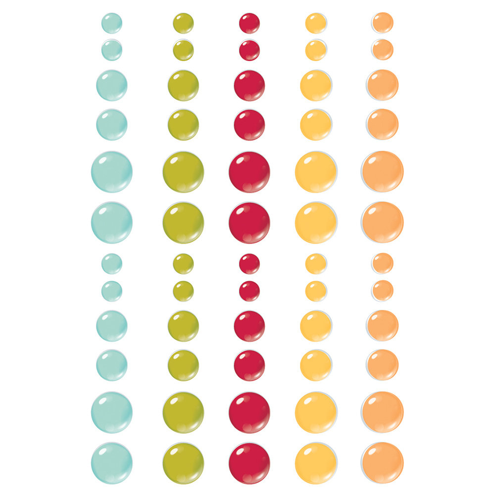 Simple Stories Summer Lovin' Enamel Dots (17324) (OUTLET)