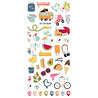 Simple Stories Summer Lovin' Puffy Stickers (17322) (DISCONTINUED)