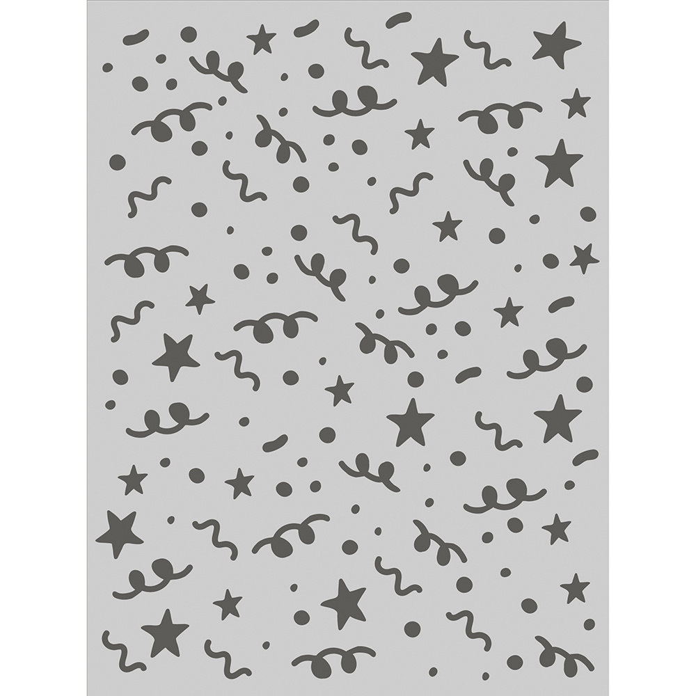 Simple Stories Celebrate! 6x8 Inch Stencil Confetti (17427) (DISCONTINUED)