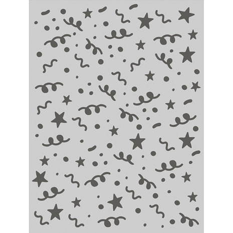 Simple Stories Celebrate! 6x8 Inch Stencil Confetti (17427) (DISCONTINUED)