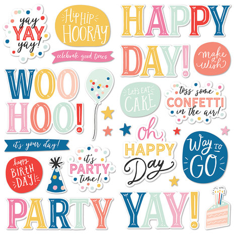 Simple Stories Celebrate! Foam Stickers (17422) (OUTLET)