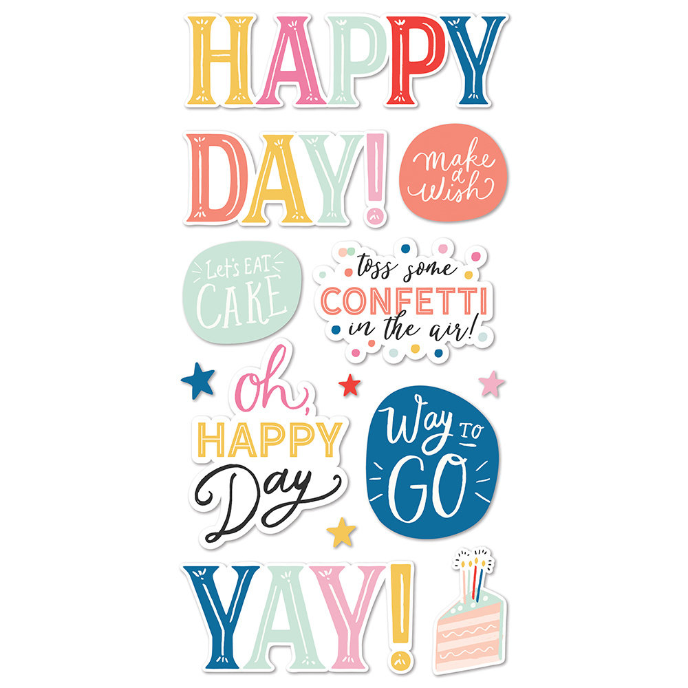 Simple Stories Celebrate! Foam Stickers (17422) (OUTLET)