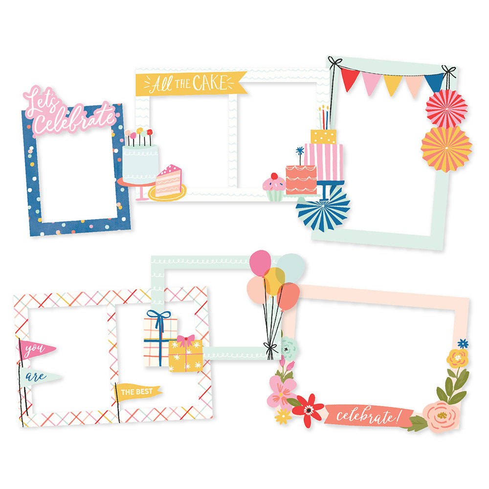 Simple Stories Celebrate! Chipboard Frames (17421) (OUTLET)
